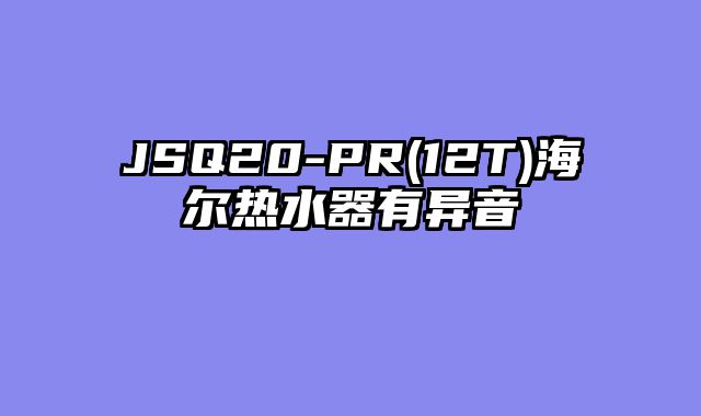 JSQ20-PR(12T)海尔热水器有异音
