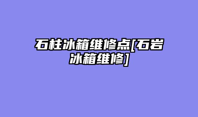 石柱冰箱维修点[石岩冰箱维修]