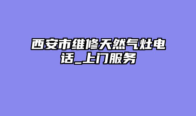 西安市维修天然气灶电话_上门服务