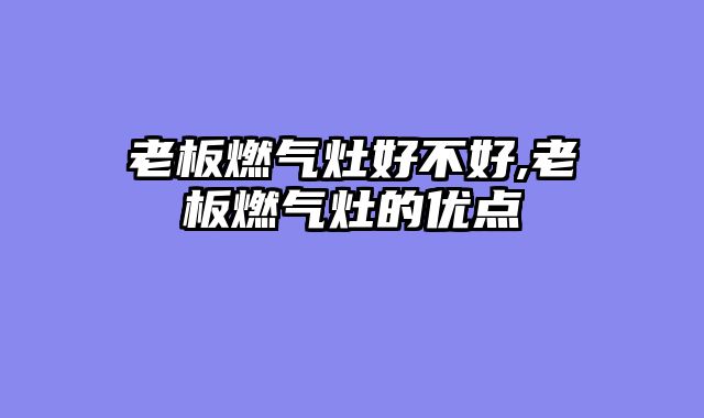 老板燃气灶好不好,老板燃气灶的优点