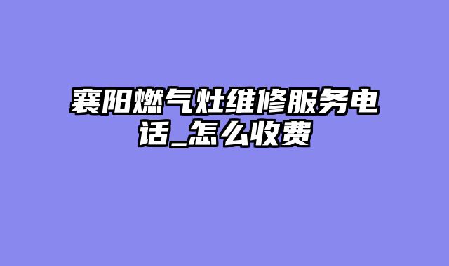 襄阳燃气灶维修服务电话_怎么收费