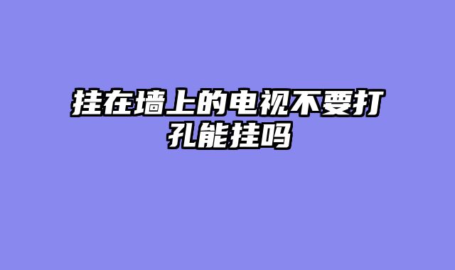 挂在墙上的电视不要打孔能挂吗