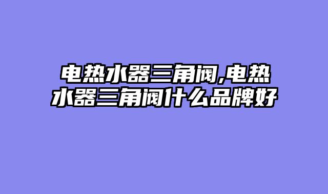 电热水器三角阀,电热水器三角阀什么品牌好