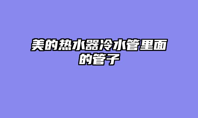 美的热水器冷水管里面的管子