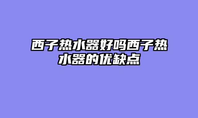 西子热水器好吗西子热水器的优缺点