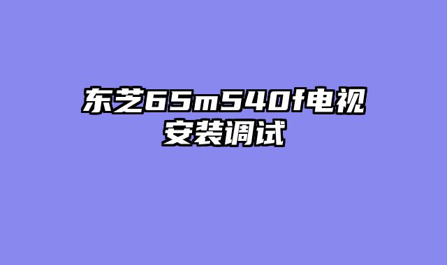 东芝65m540f电视安装调试