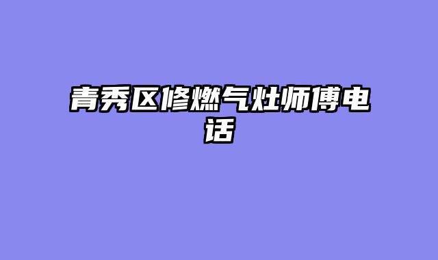 青秀区修燃气灶师傅电话