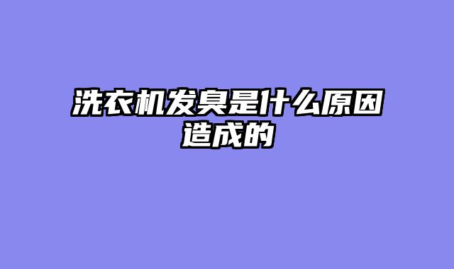 洗衣机发臭是什么原因造成的