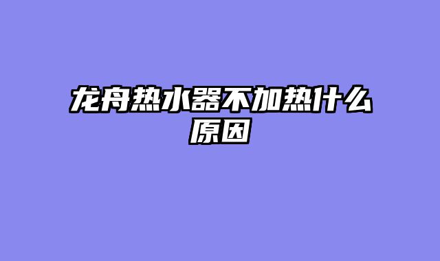 龙舟热水器不加热什么原因