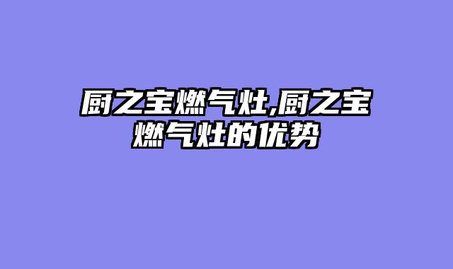 厨之宝燃气灶,厨之宝燃气灶的优势