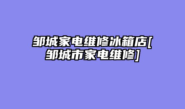 邹城家电维修冰箱店[邹城市家电维修]