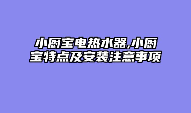 小厨宝电热水器,小厨宝特点及安装注意事项