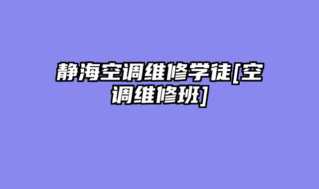 静海空调维修学徒[空调维修班]