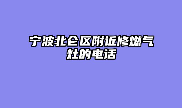 宁波北仑区附近修燃气灶的电话