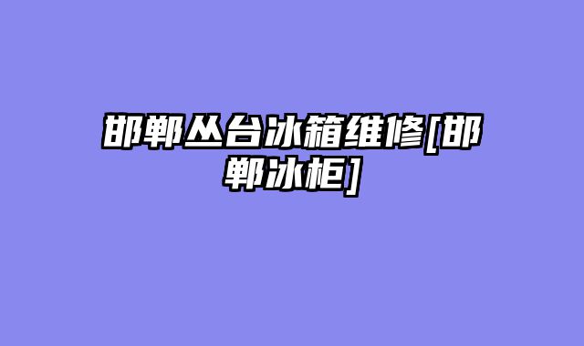 邯郸丛台冰箱维修[邯郸冰柜]