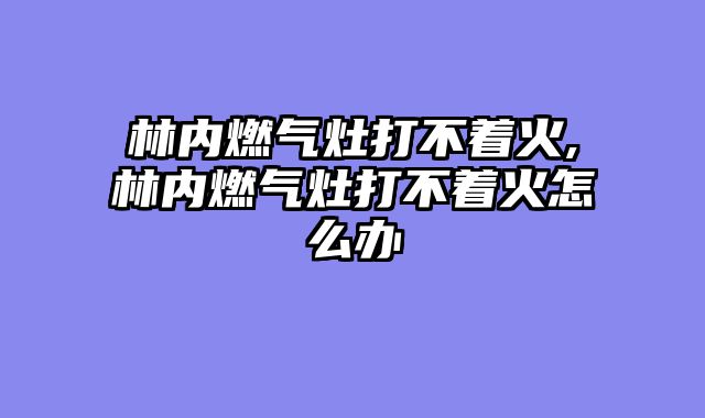 林内燃气灶打不着火,林内燃气灶打不着火怎么办