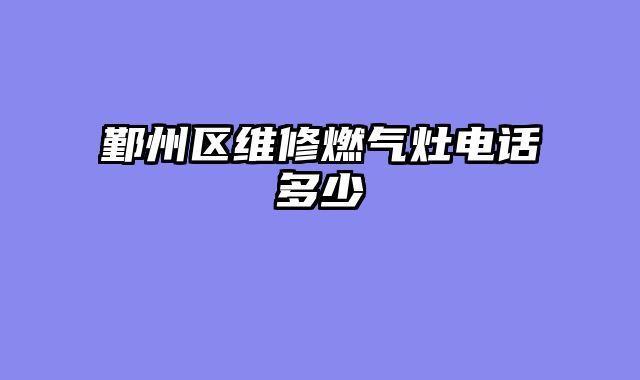 鄞州区维修燃气灶电话多少