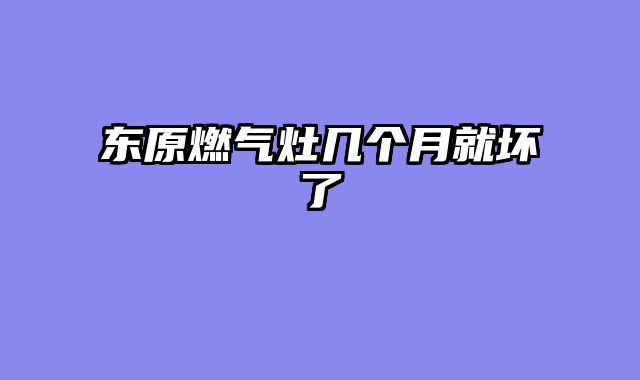 东原燃气灶几个月就坏了