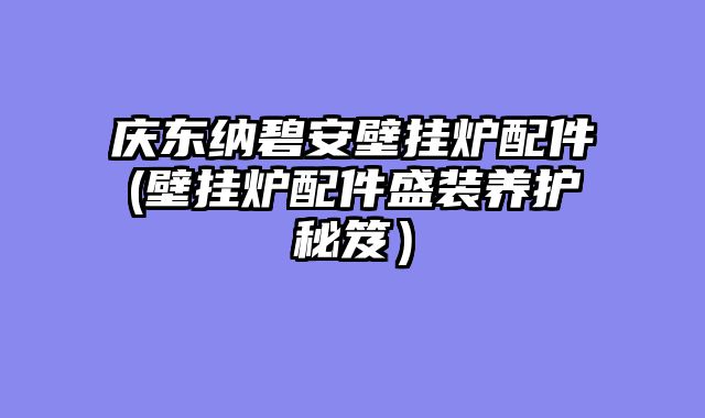 庆东纳碧安壁挂炉配件(壁挂炉配件盛装养护秘笈）