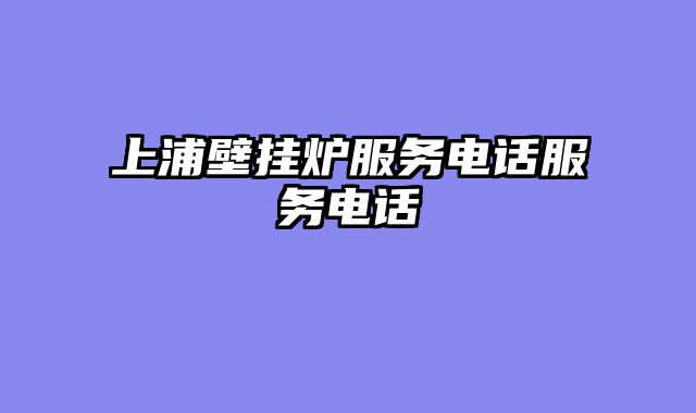 上浦壁挂炉服务电话服务电话