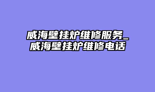 威海壁挂炉维修服务_威海壁挂炉维修电话