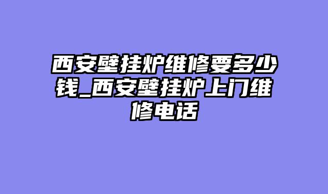 西安壁挂炉维修要多少钱_西安壁挂炉上门维修电话