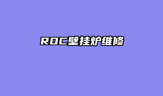 ROC壁挂炉维修
