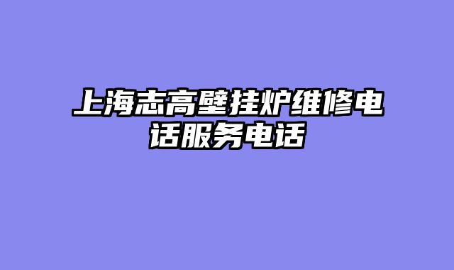 上海志高壁挂炉维修电话服务电话