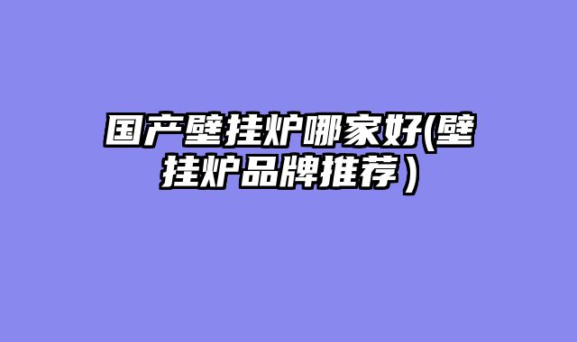国产壁挂炉哪家好(壁挂炉品牌推荐）