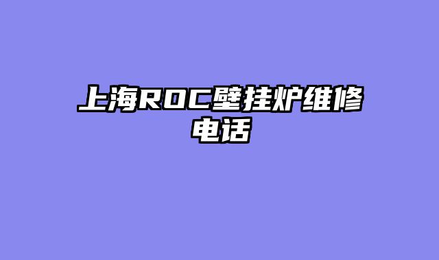 上海ROC壁挂炉维修电话