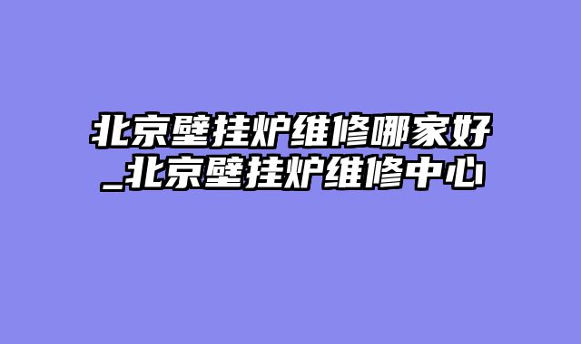 北京壁挂炉维修哪家好_北京壁挂炉维修中心