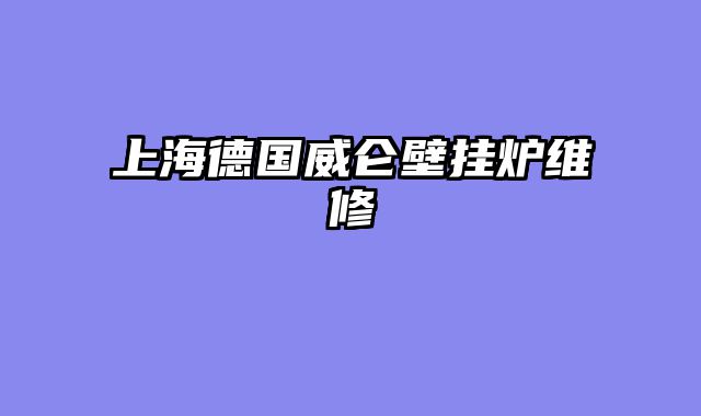 上海德国威仑壁挂炉维修