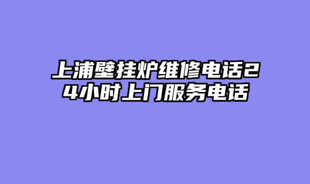 上浦壁挂炉维修电话24小时上门服务电话