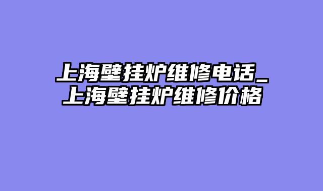 上海壁挂炉维修电话_上海壁挂炉维修价格