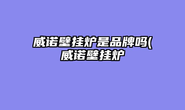 威诺壁挂炉是品牌吗(威诺壁挂炉