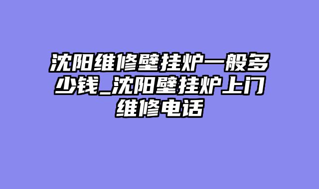 沈阳维修壁挂炉一般多少钱_沈阳壁挂炉上门维修电话
