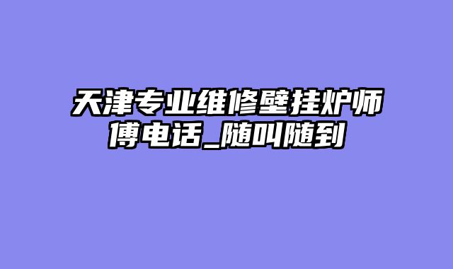 天津专业维修壁挂炉师傅电话_随叫随到