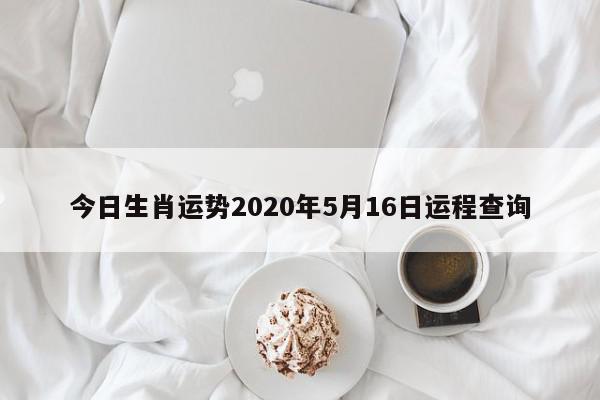 今日生肖运势2020年5月16日运程查询