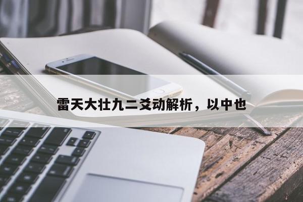 雷天大壮九二爻动解析,以中也